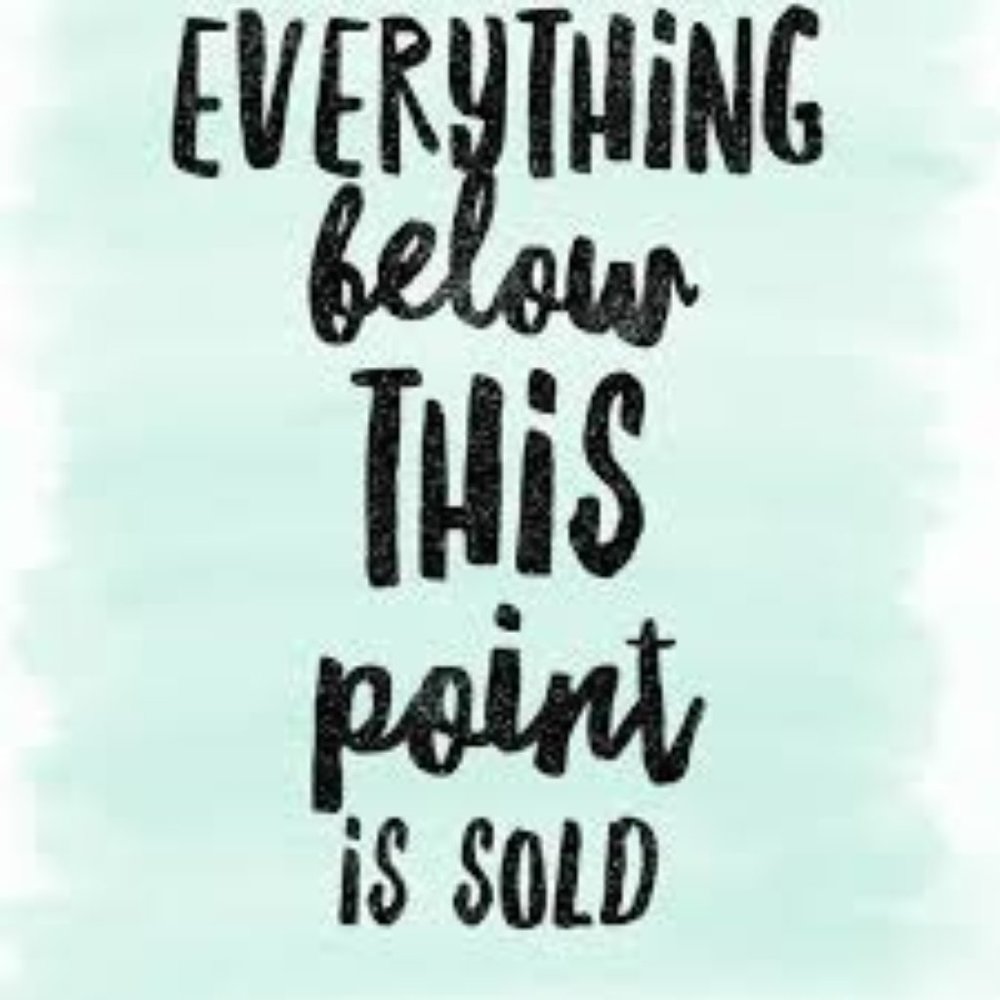 SOLD ITEMS ===>